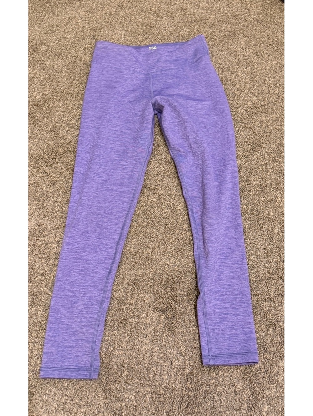 DSG Girls Purple Heathered Athletic Leggings Size Large 14